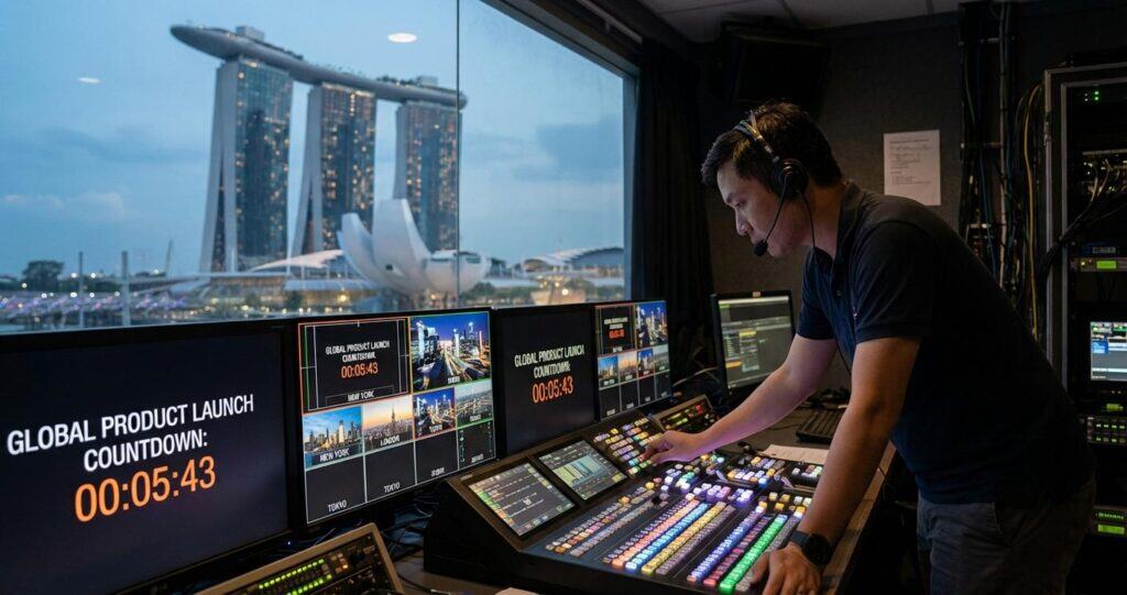 Precision Timing Synchronising Global Product Launches from Singapore