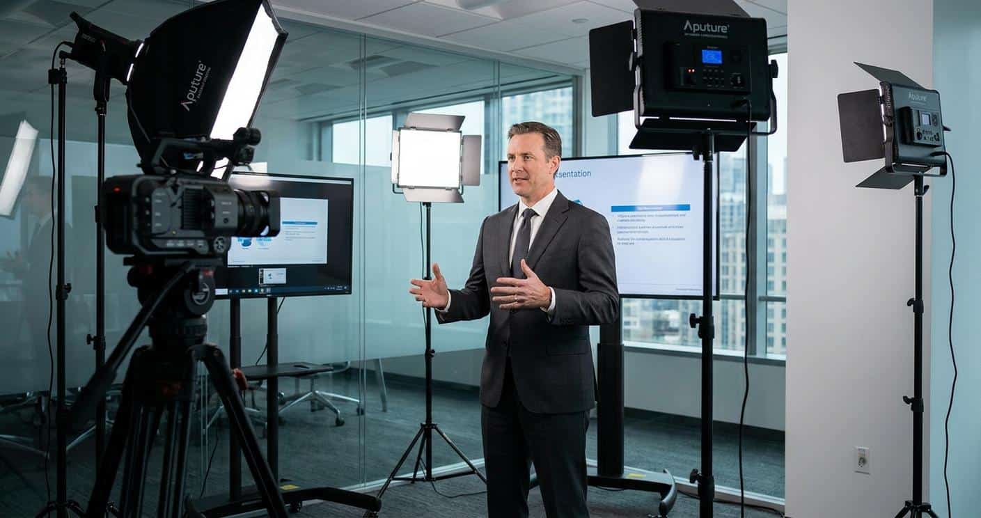 Professional Lighting for the CSuite Looking Authoritative on Camera