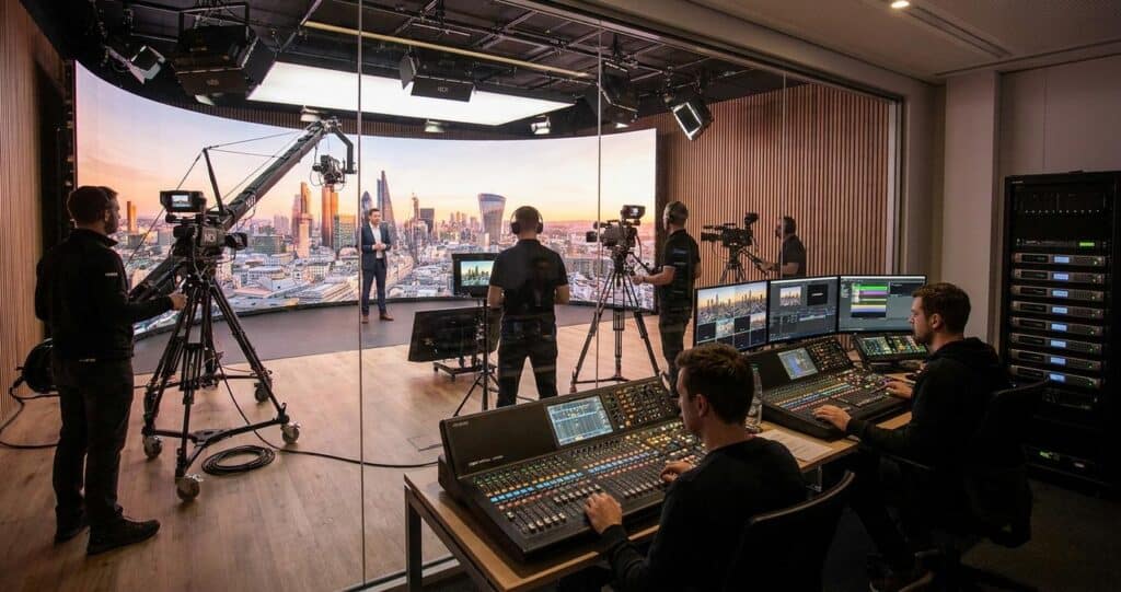 HyperRealistic Sets Creating Corporate Worlds with 3D Virtual Production