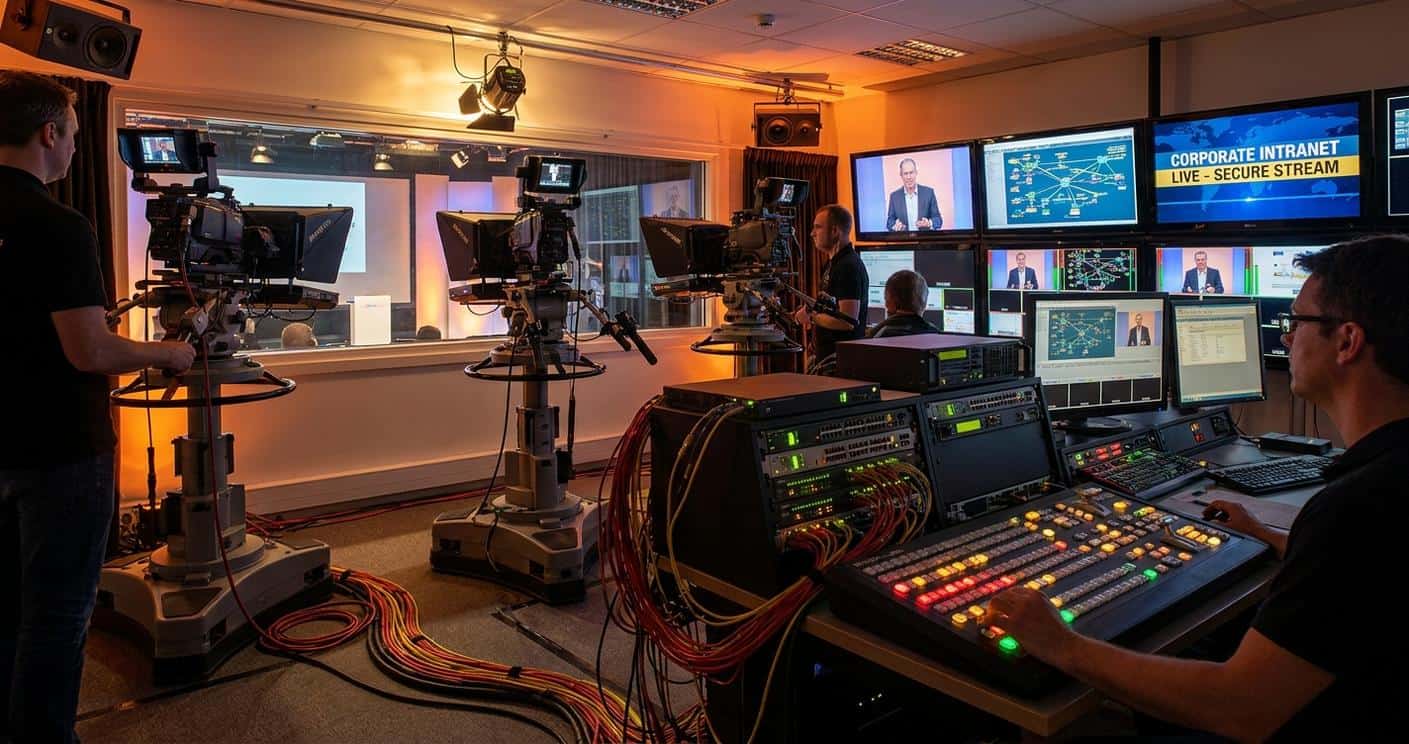 The Integrated Stream Connecting Live Video with Corporate Intranets