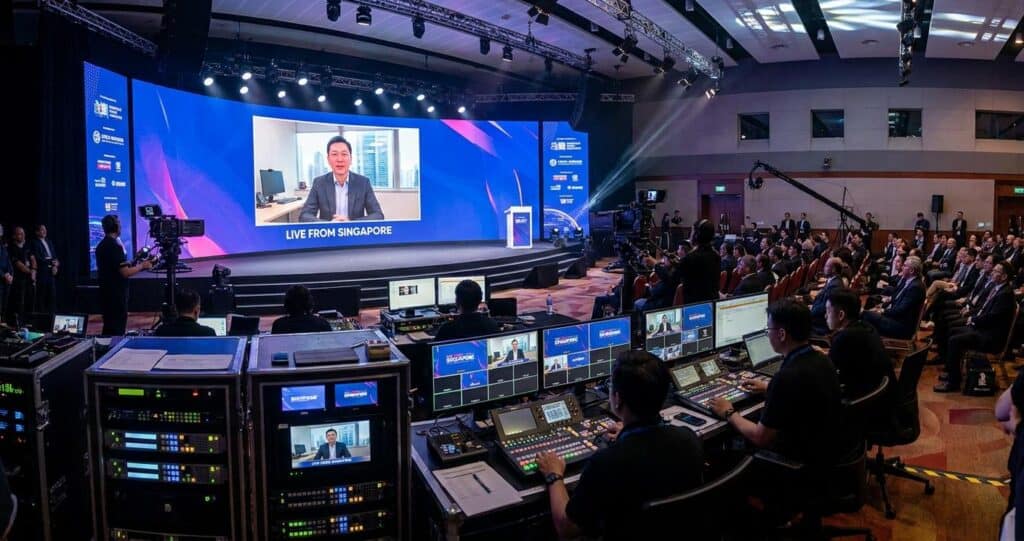 The Remote Presenter Bringing Global Experts to Singaporean Stages