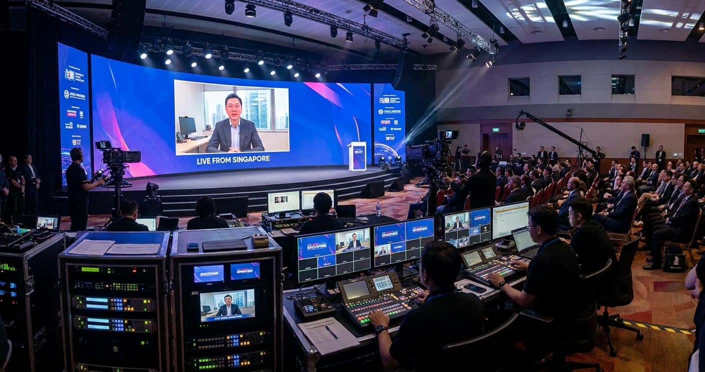 The Remote Presenter Bringing Global Experts to Singaporean Stages