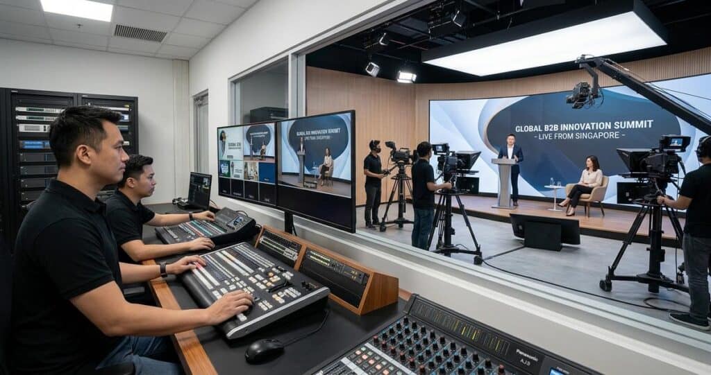 3D Virtual Production Singapore | Enterprise Hybrid Event Streaming