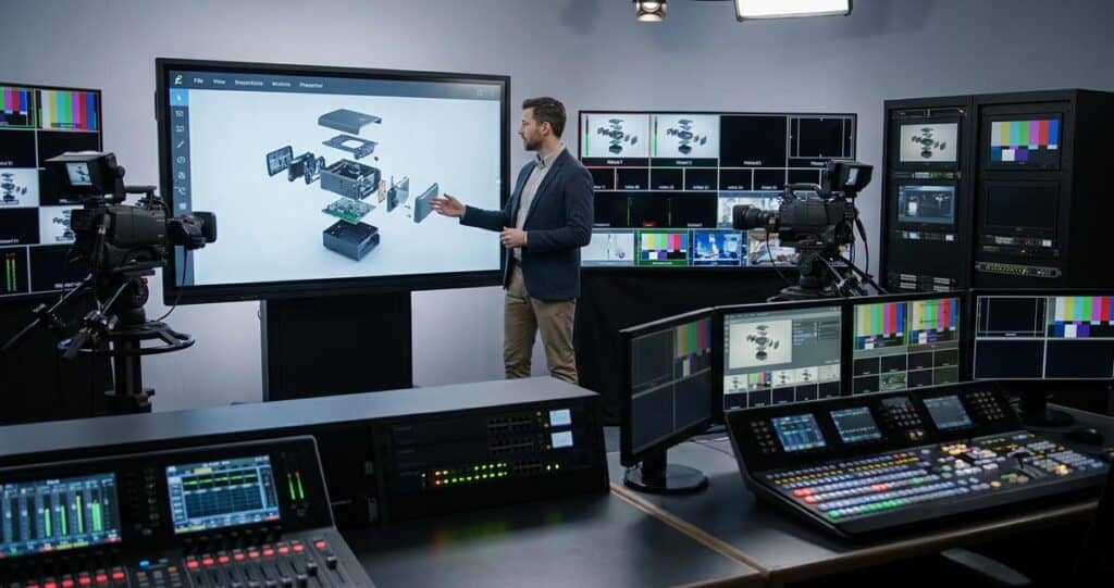 Interactive Product Exploders for B2B Technical Sales and Hybrid Streaming