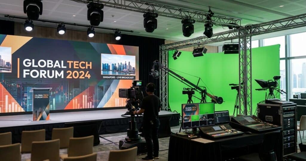 LED Walls vs Green Screens for Hybrid Event Streaming in Singapore