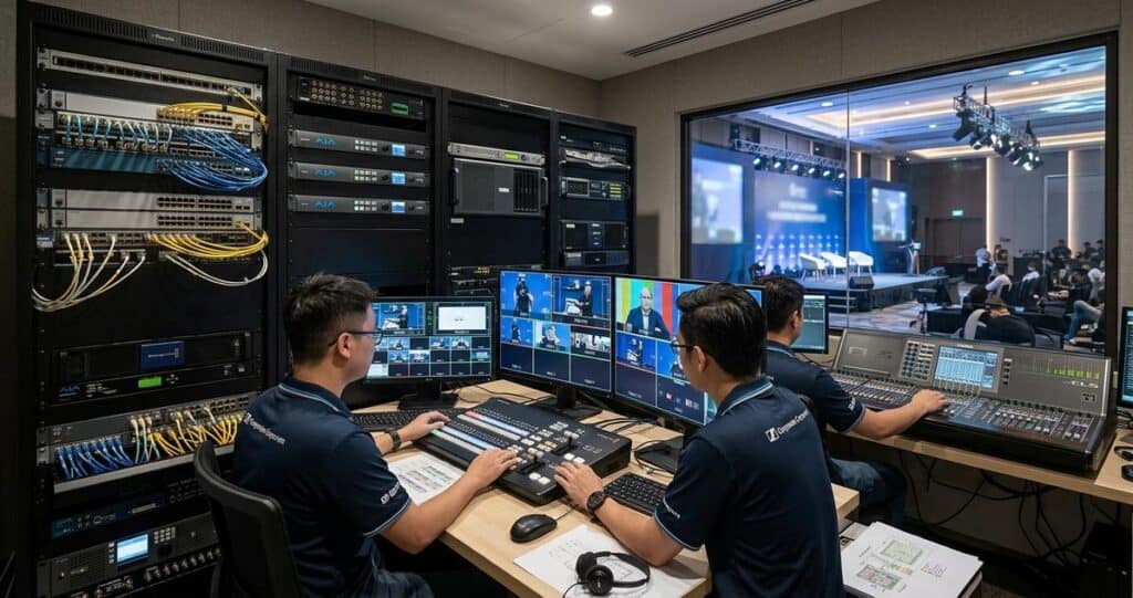 Hybrid Tech Stack for Singaporean Conferences | Essential B2B Streaming Hardware