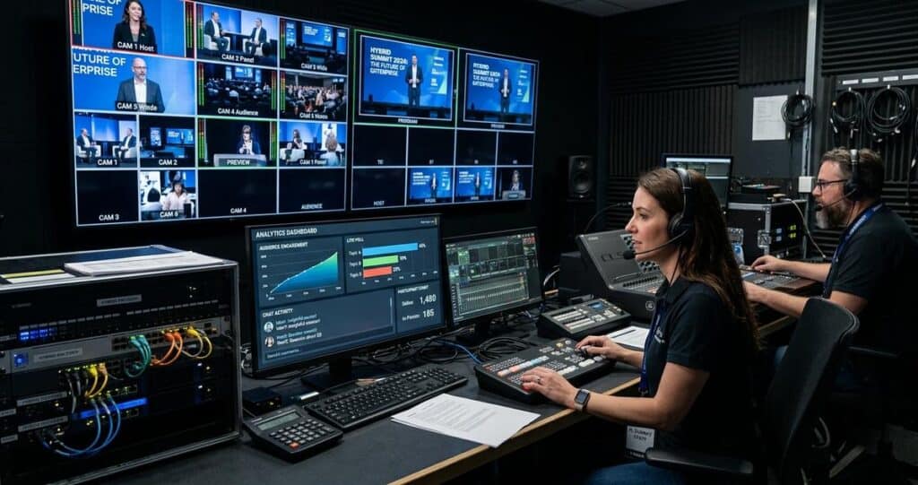 Measuring Sentiment in Hybrid Events | Real-Time Feedback for Enterprise Streaming