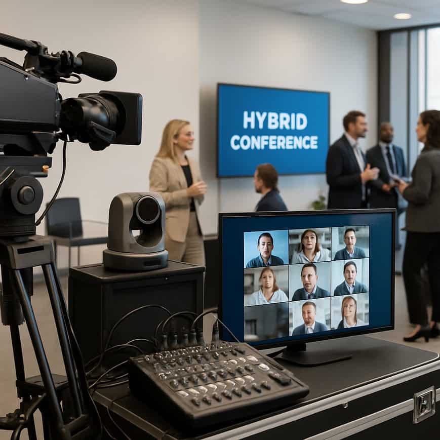 Hybrid Coffee Break Networking | Enterprise B2B Streaming and Hybrid Production