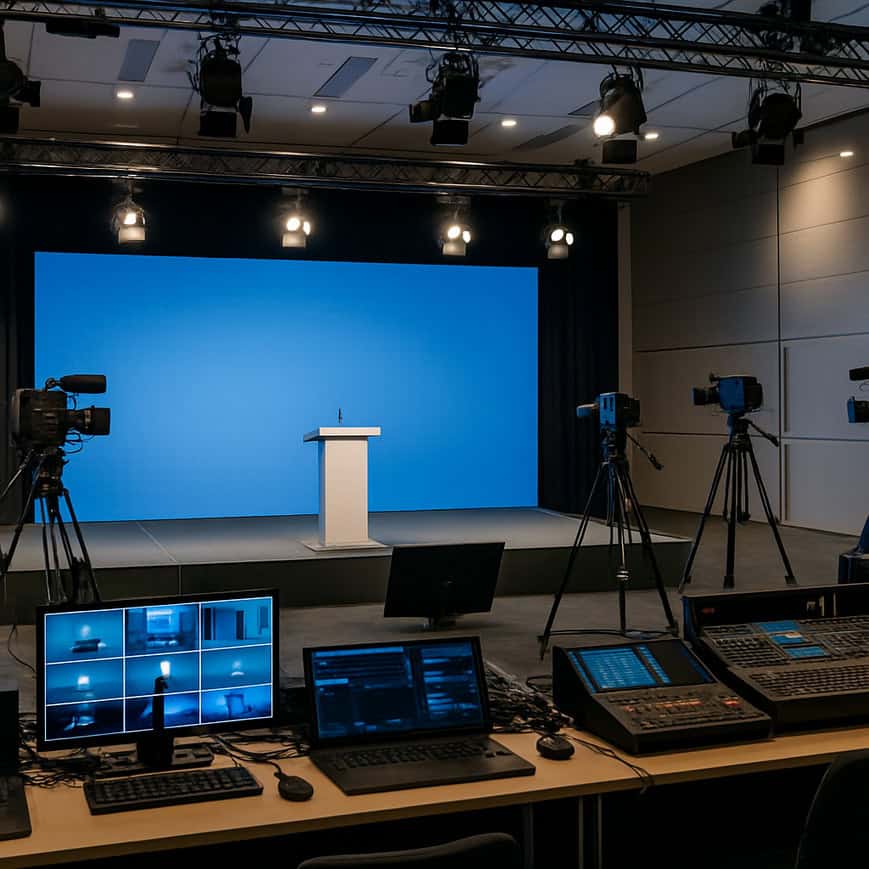 Strategic Lighting for Hybrid Stages | B2B Live Streaming and Hybrid Production